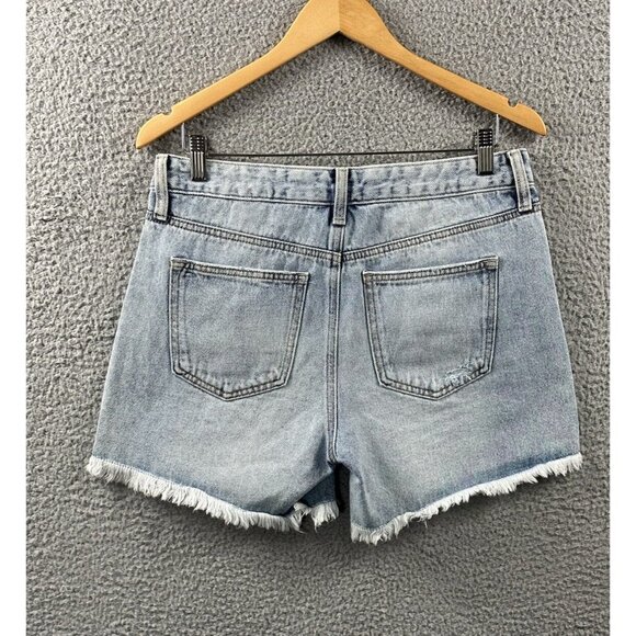 NWT Celebrity Pink The Bobby Denim Shorts Womens Size 7 Hi Rise Distressed Jeans - Picture 2 of 16